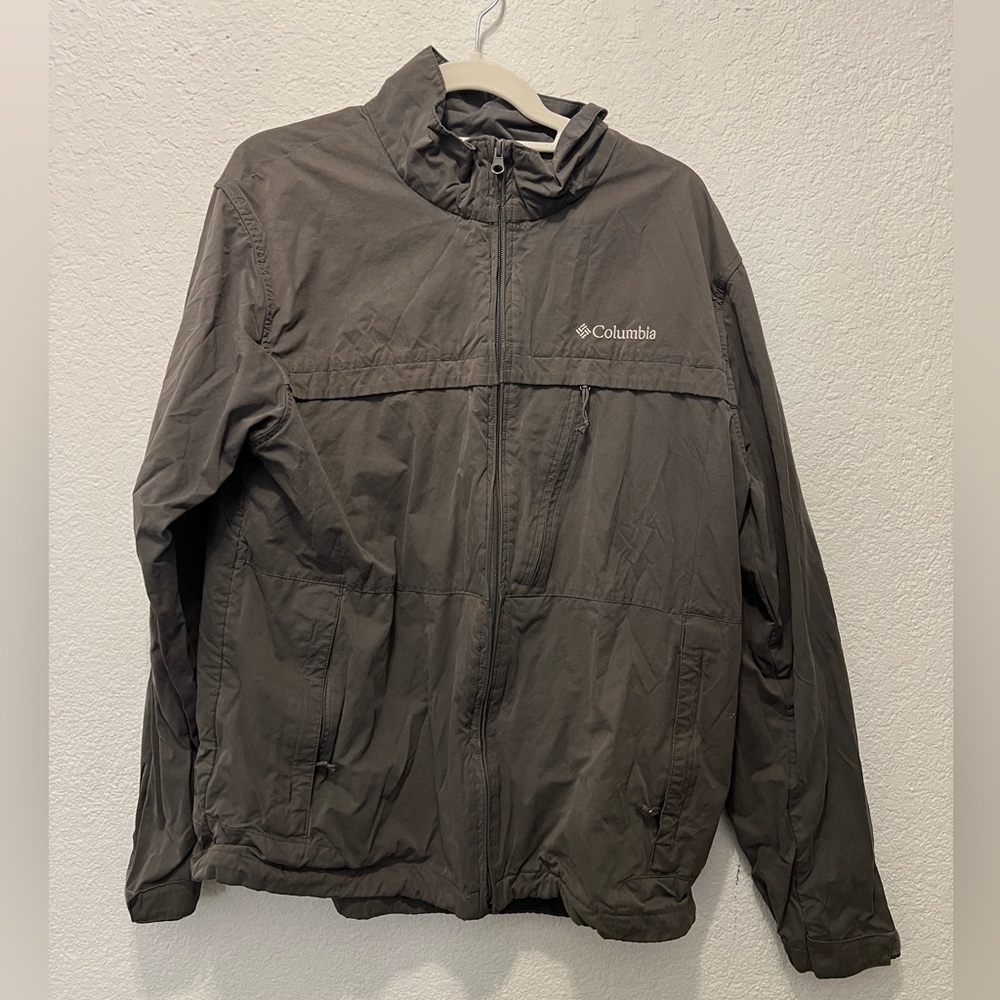 Columbia Omni-Shield Windbreaker Soft Shell Gorpcore Grey Men’s Large (Pockets)